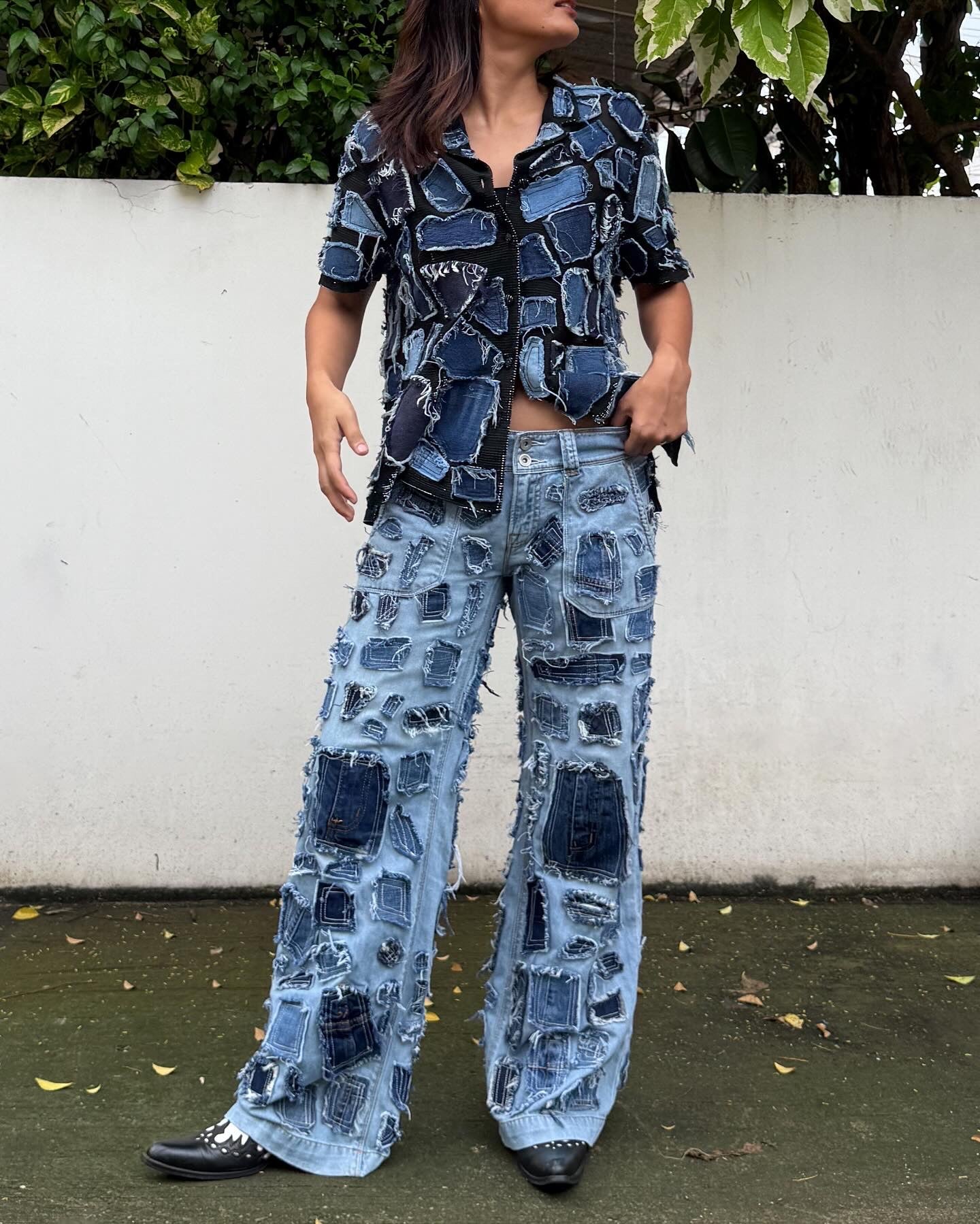 Denim Tiled Shirt