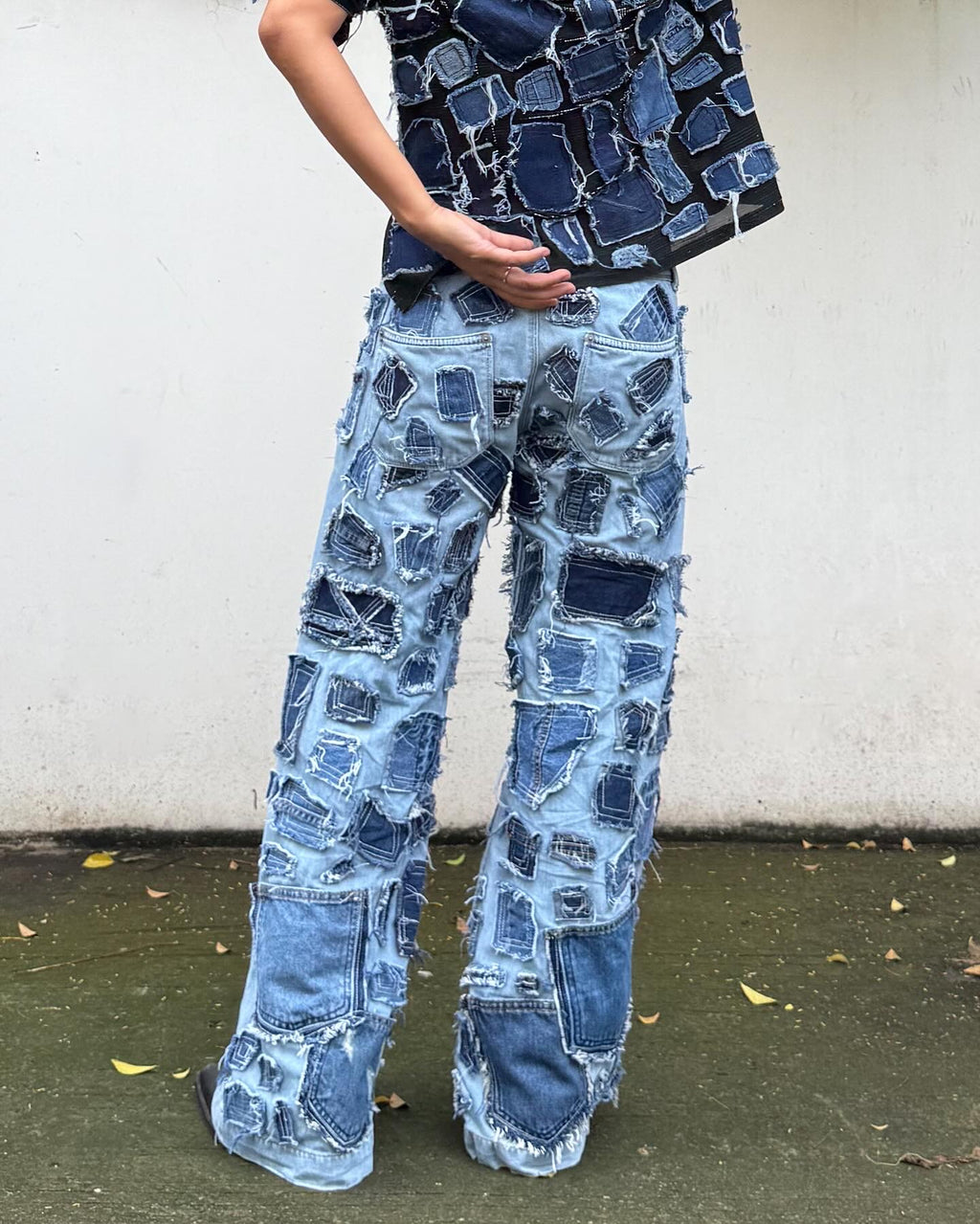 Denim Tiled Jeans