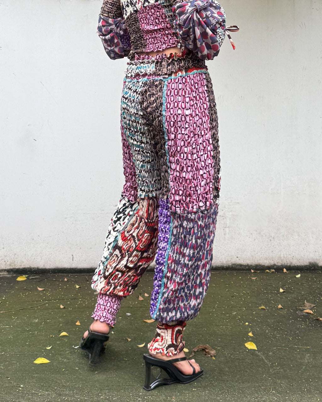 Patchwork Smock  Pants