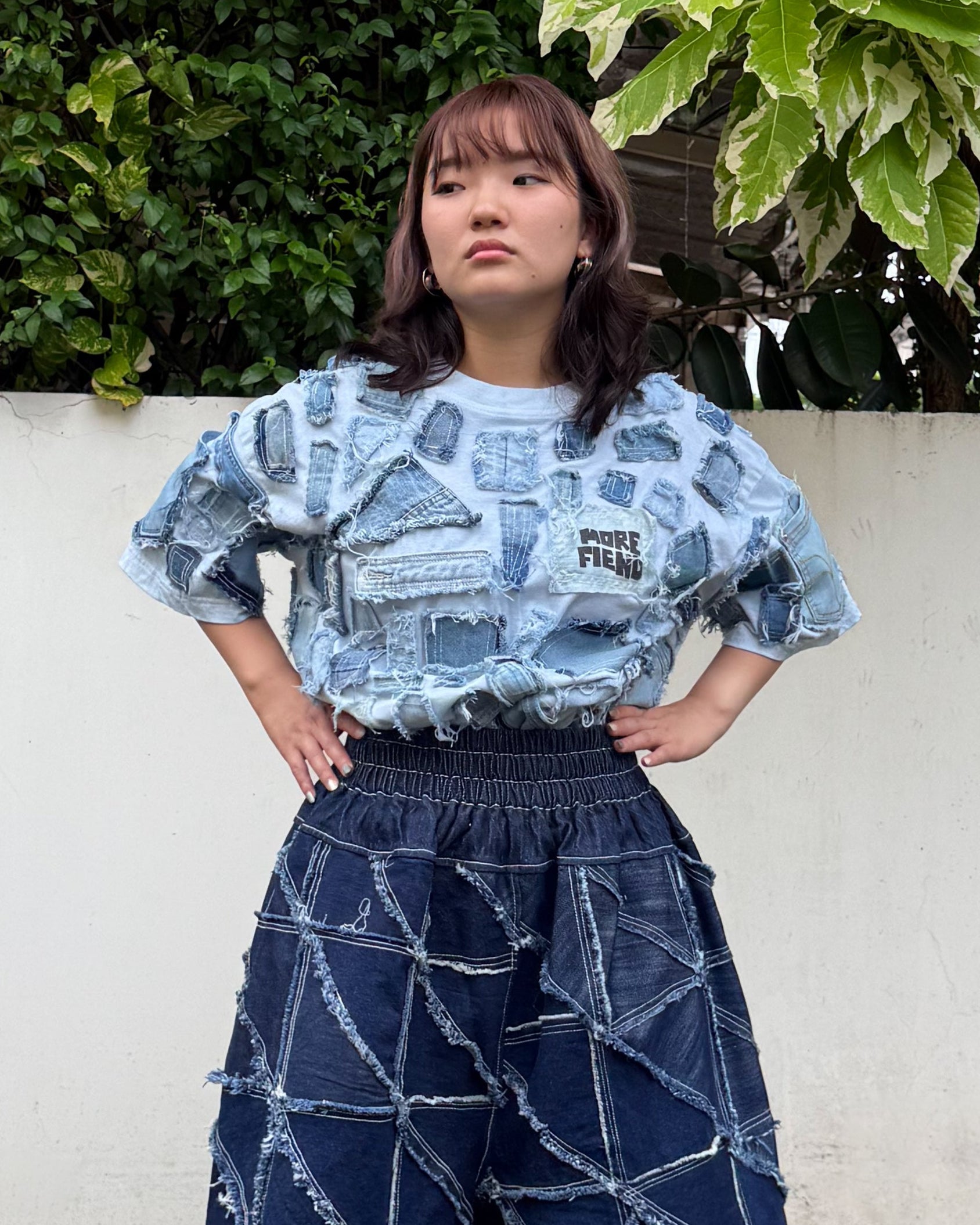 Denim Tiled Tee
