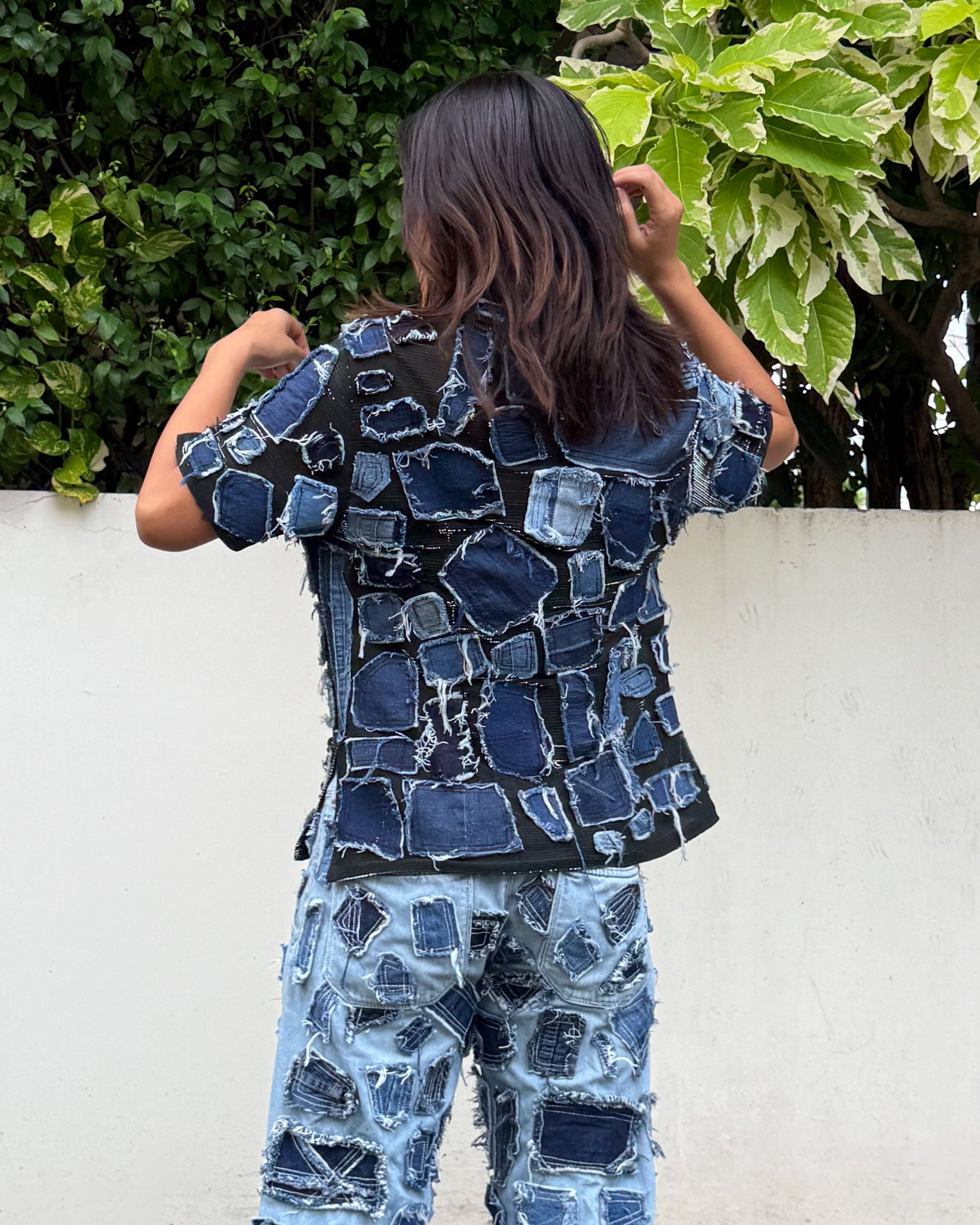 Denim Tiled Shirt
