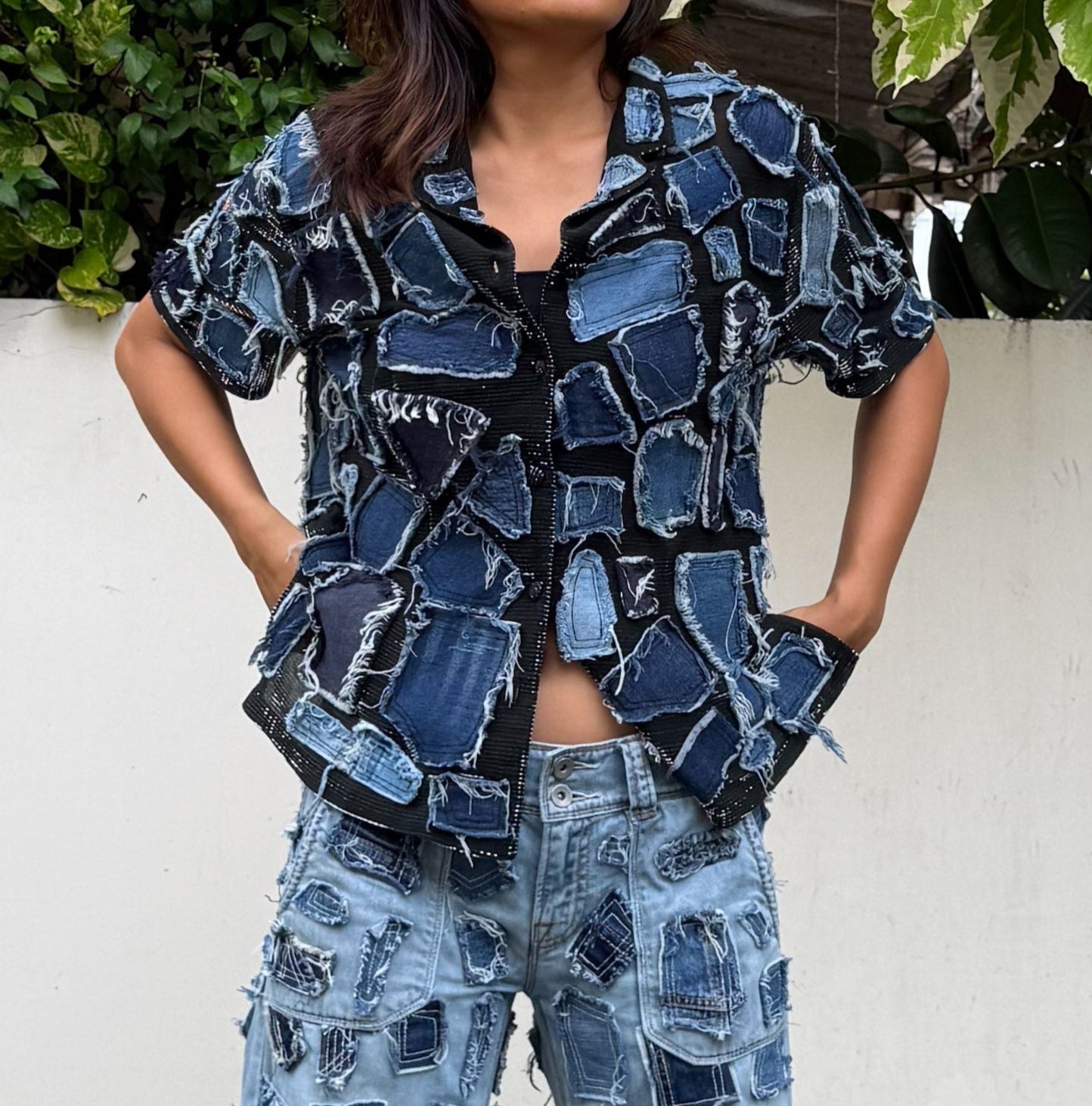 Denim Tiled Shirt