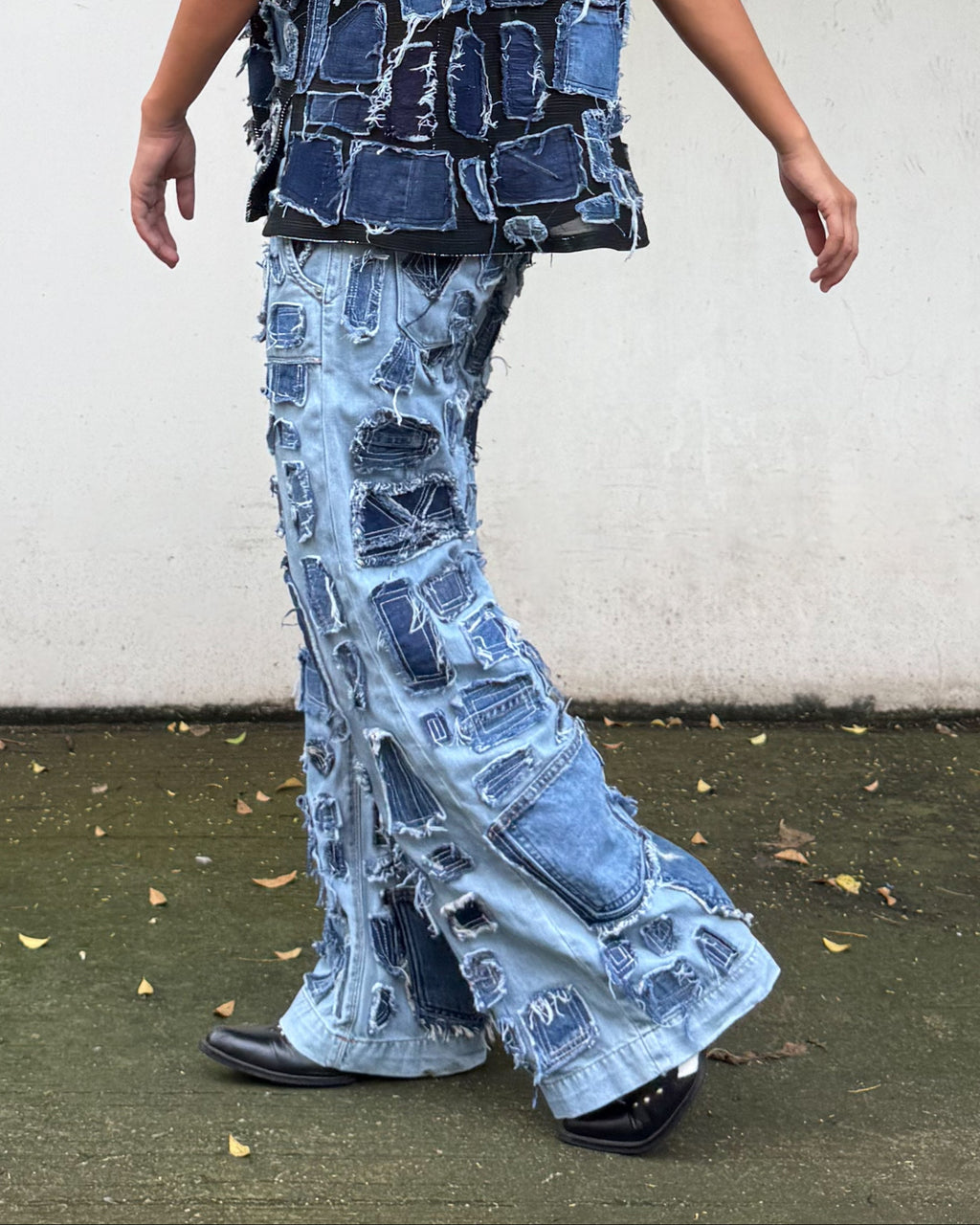Denim Tiled Jeans