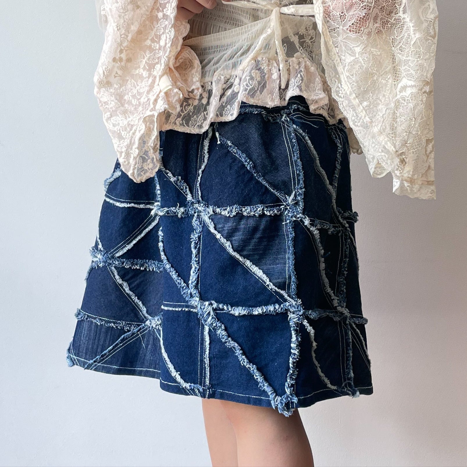 Denim Puzzle Shorts