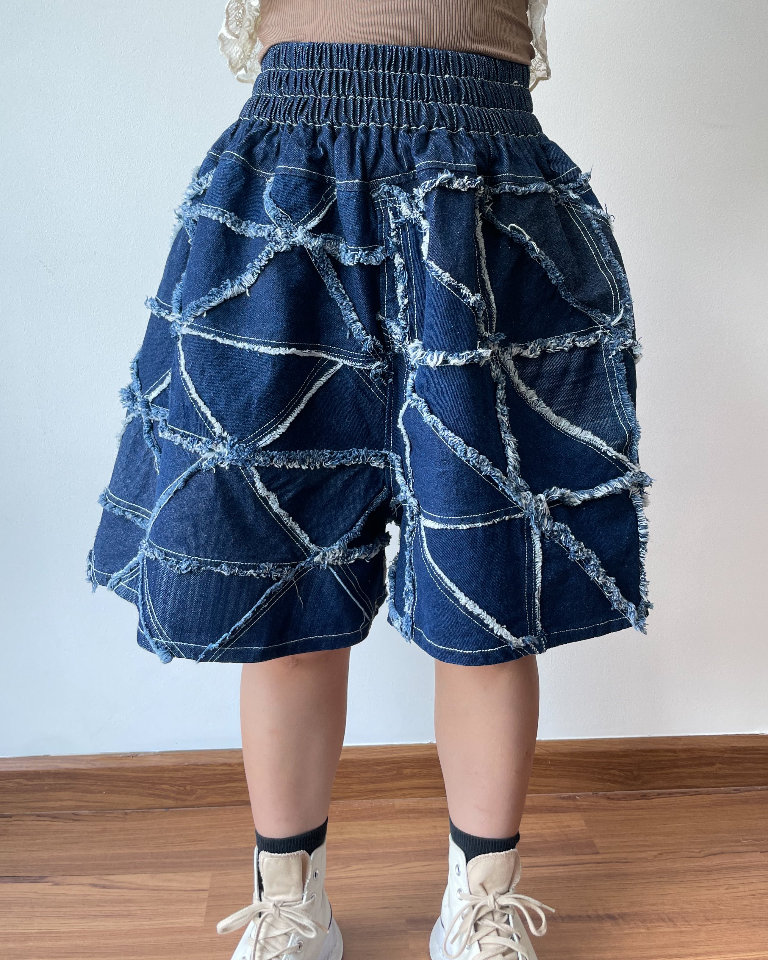 Denim Puzzle Shorts