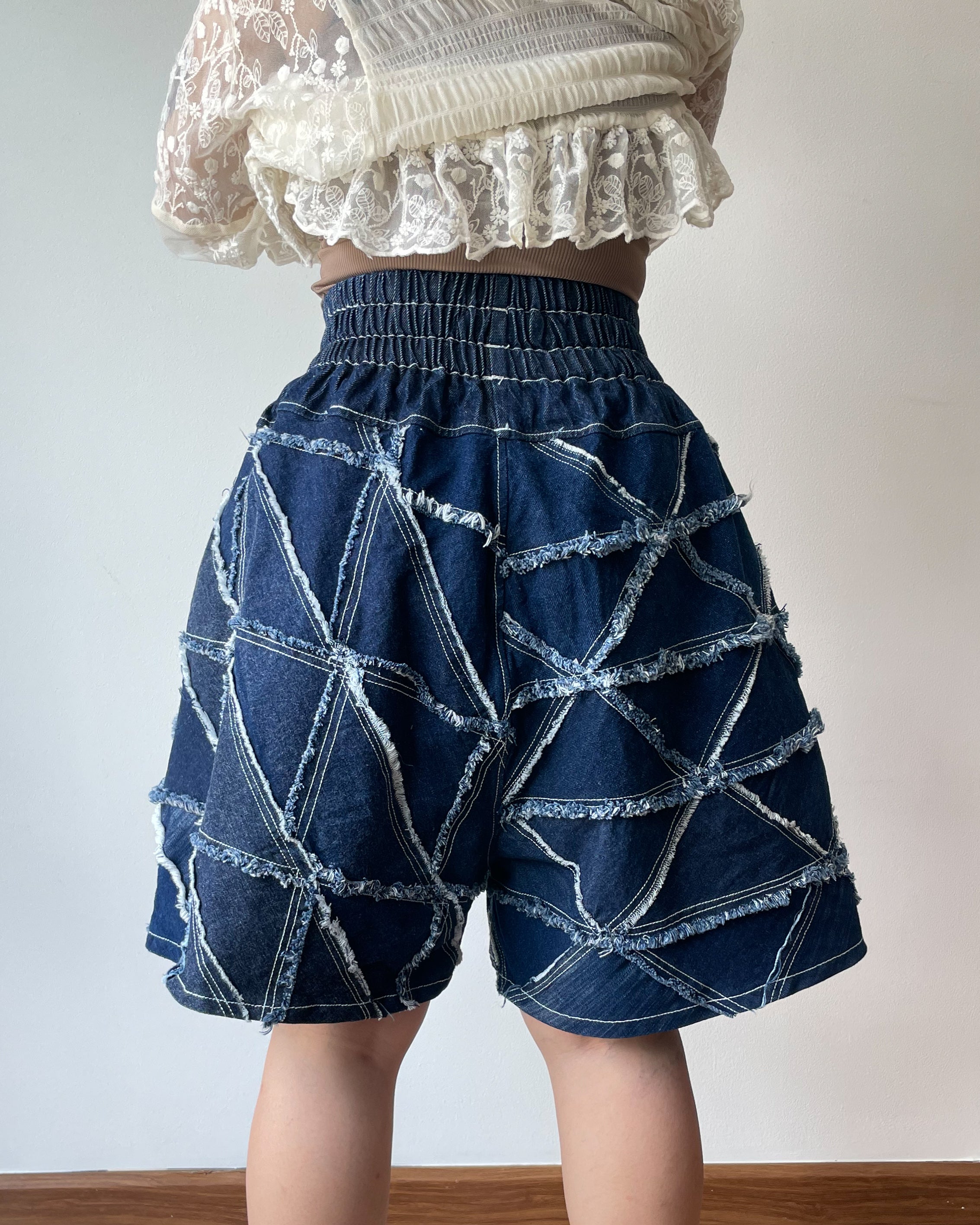 Denim Puzzle Shorts