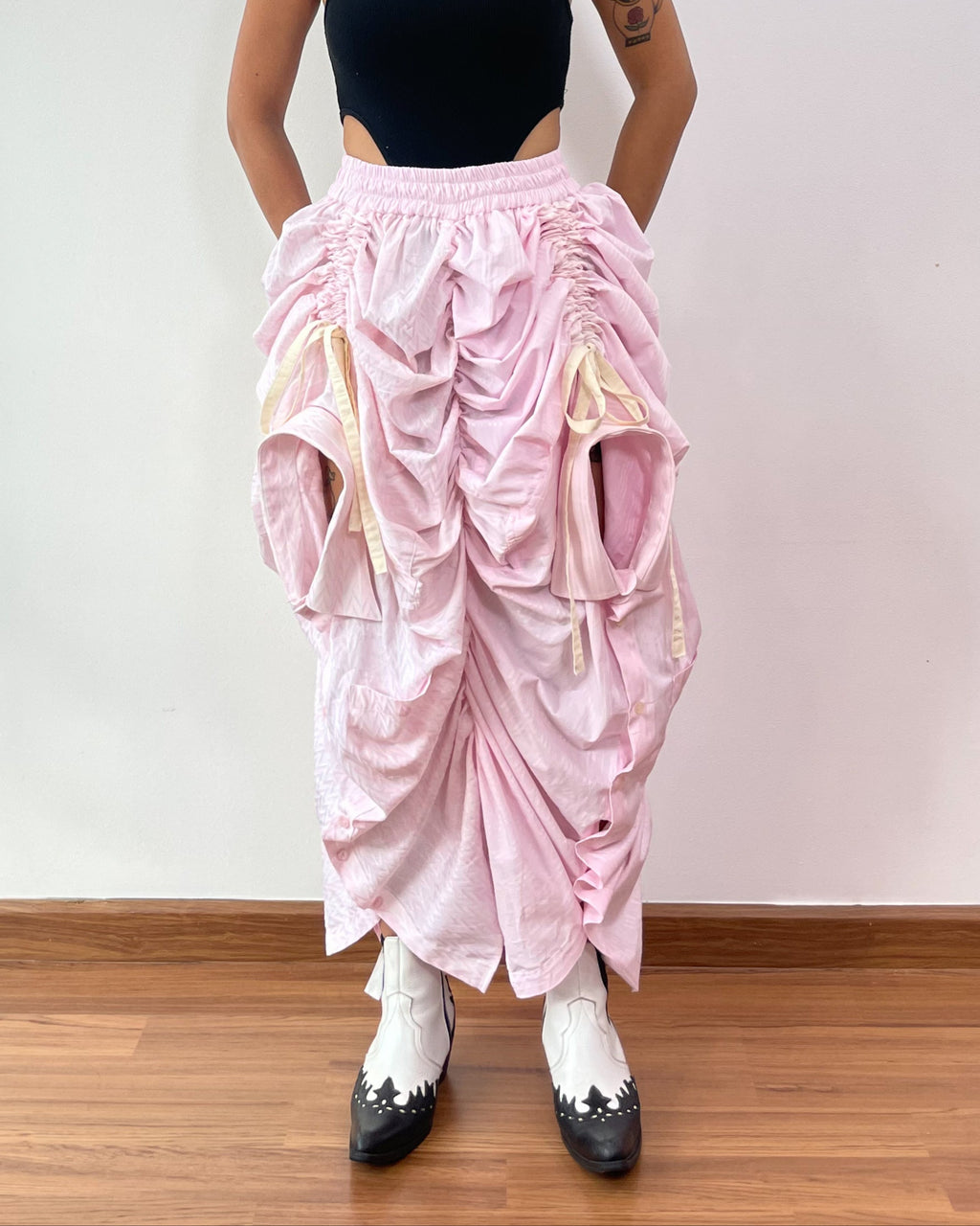 Triple Shirt Marshmallow Skirt