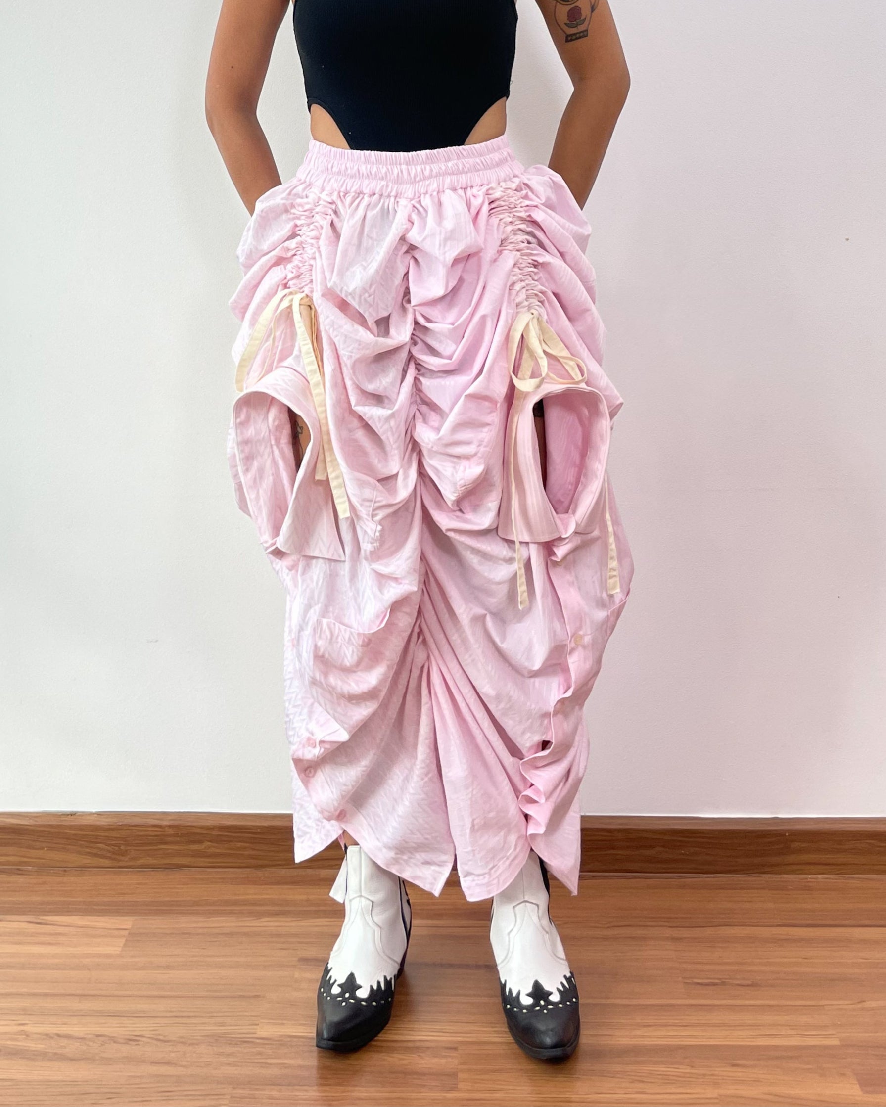 Triple Shirt Marshmallow Skirt